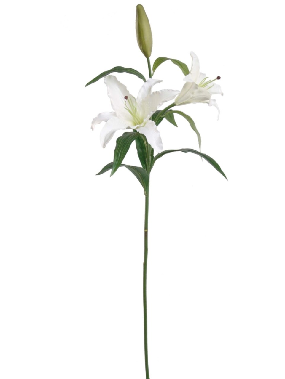 12 White Casablanca Lily Stems - 34" - Event & Home Decor, Floral Home by Artificial Flowers